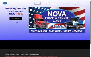 Nova Truck Wash website