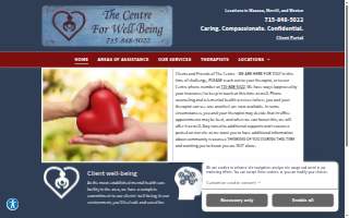 The Centre For Well Being Inc website