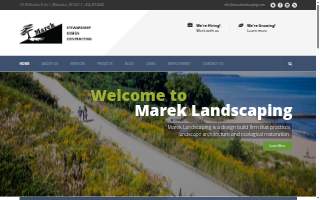 Marek Landscaping LLC of Whitefish Bay website