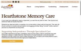Hearthstone Memory Care website
