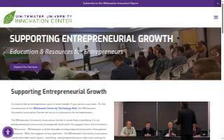 Whitewater University Innovation Center website