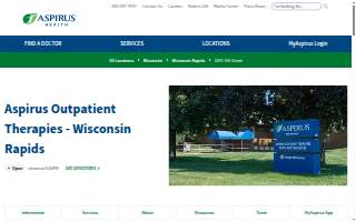 Aspirus Outpatient Therapies - Wisconsin Rapids website