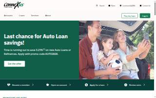 Connexus Credit Union of Wisconsin Rapids website
