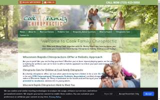 Cook Family Chiropractic S.C. website