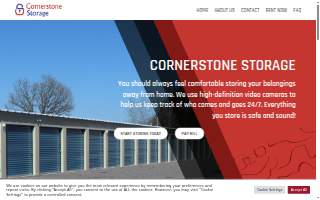 Cornerstone Storage website