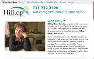Hilltop Home Care Inc. website