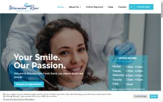 WI River Family Dental website