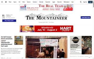 Mountaineer Custom Catering website