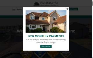 Frye Roofing Inc website