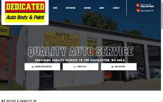 Dedicated Auto Body and Paint website