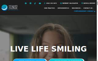 Holmes & Palmer Orthodontics website