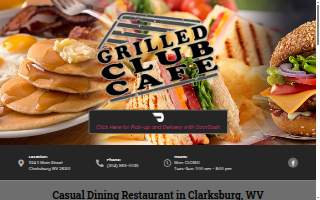 Grilled Club Cafe website