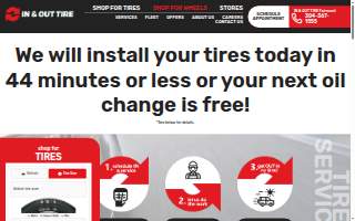 IN & Out Tire website