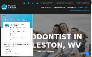 Holmes & Palmer Orthodontics - Huntington website