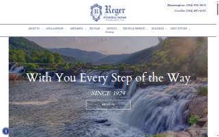 Reger Funeral Home & Cremation Services website