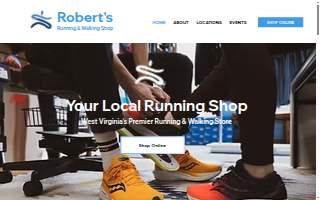 Roberts Running and Walking Shop Inc website