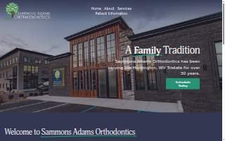 Sammons Adams Orthodontics website
