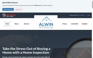 Alwin Home Inspection website