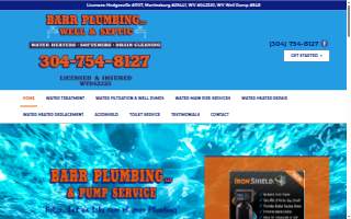 Barr Plumbing LLC & Pump Service website