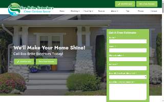 Eco Brite Exteriors Pressure washing website