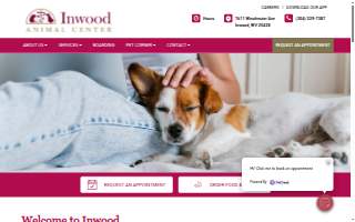Inwood Animal Center website