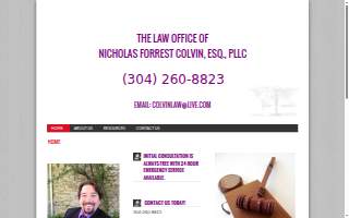 Nicholas Colvin Law Office website