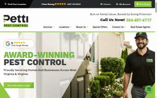 Petti Pest Control website