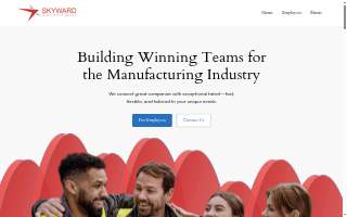 Skyward Staffing Agency website