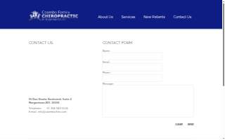 Coombs Family Chiropractic website
