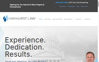 Hayhurst Law - Personal Injury Lawyer website