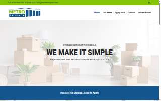 Metro Storage WV website