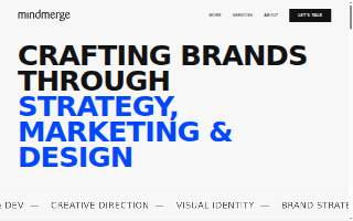 Mind Merge Design website