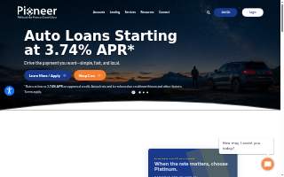 Pioneer Appalachia Federal Credit Union of Morgantown website