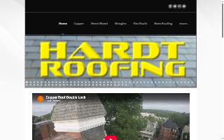 Hardt Roofing website