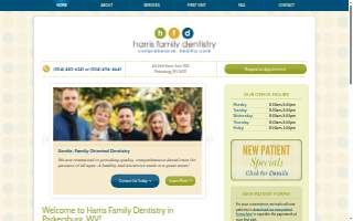 Harris Family Dentistry website