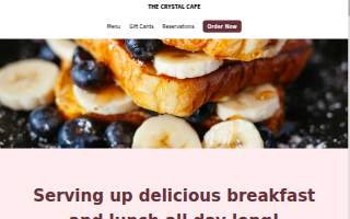 The Crystal Cafe website