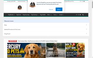 Dog World and You LLC website