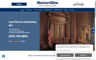 Glass Law Offices website
