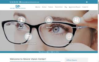Moore Vision Center website