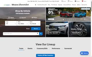 Moses Chevrolet website