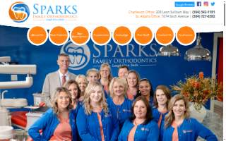 Sparks Family Orthodontics of St. Albans website
