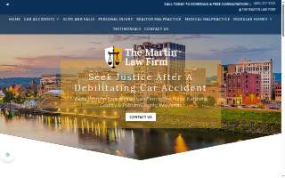 The Martin Law Firm website