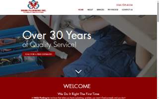 Webb Plumbing Inc website