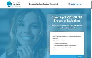 Holmes & Palmer Orthodontics website