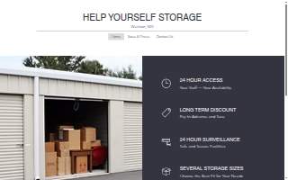 Help Yourself Storage website