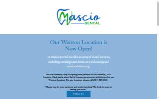 Mascio Dental Associates website