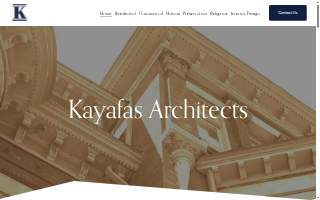 Kayafas Architects Inc website