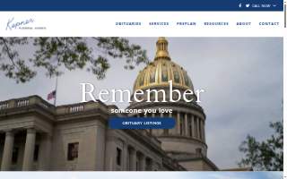 Kepner Funeral Homes website