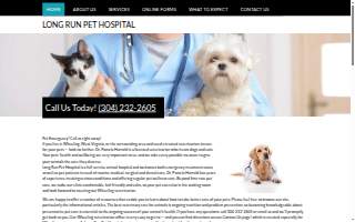 Long Run Pet Hospital website