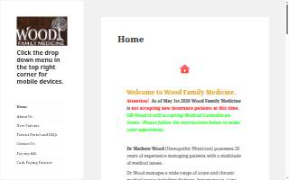 Wood Family Medicine Dr Mathew Wood website